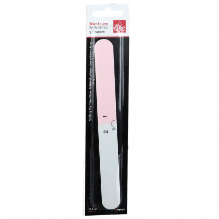 Pilă de lustruit unghii, cu 3 fete, 17.5 cm [1]