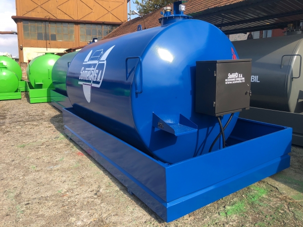 Rezervor suprateran 9000 litri cu pompa ST BOX - albastru [1]