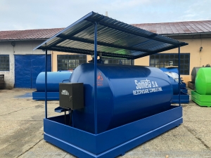Rezervor suprateran  9000 litri cu copertină și pompă ST BOX [1]