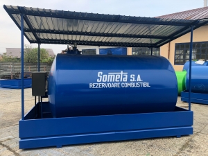 Rezervoare Combustibil - Rezervor suprateran  9000 litri cu copertină și pompă ST BOX