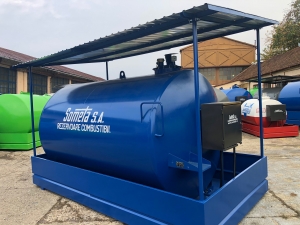 Rezervor suprateran  9000 litri cu copertină și pompă ST BOX [2]