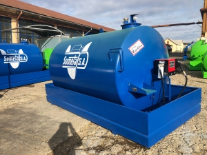 Rezervor suprateran 9000 litri cu pompa Cube 56 - albastru [0]