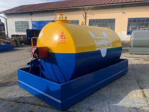 Rezervor suprateran 9000 litri cu pompa Cube56 - galben-albastru [0]