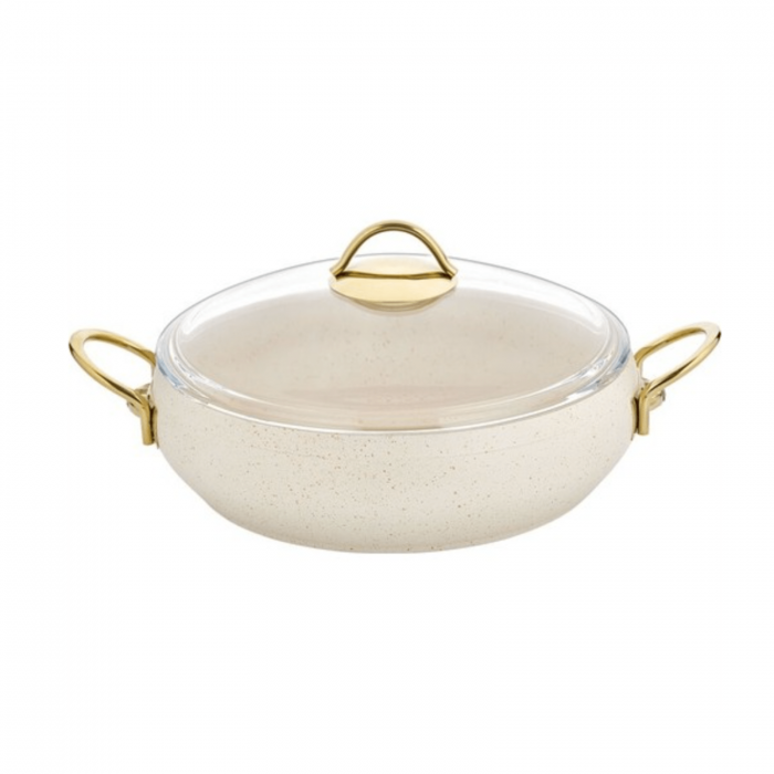 Set cratite granit crem cu capac 6 piese [3]