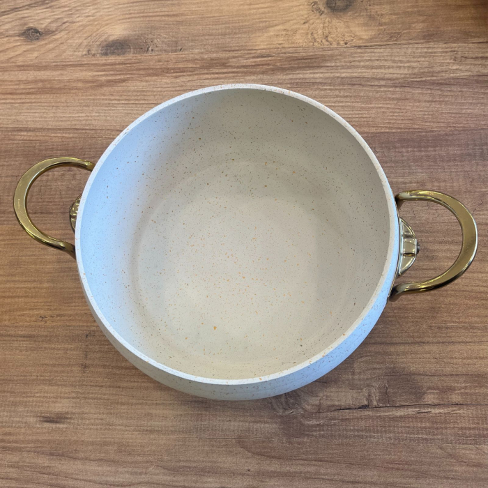 Set cratite granit crem cu capac 6 piese [5]