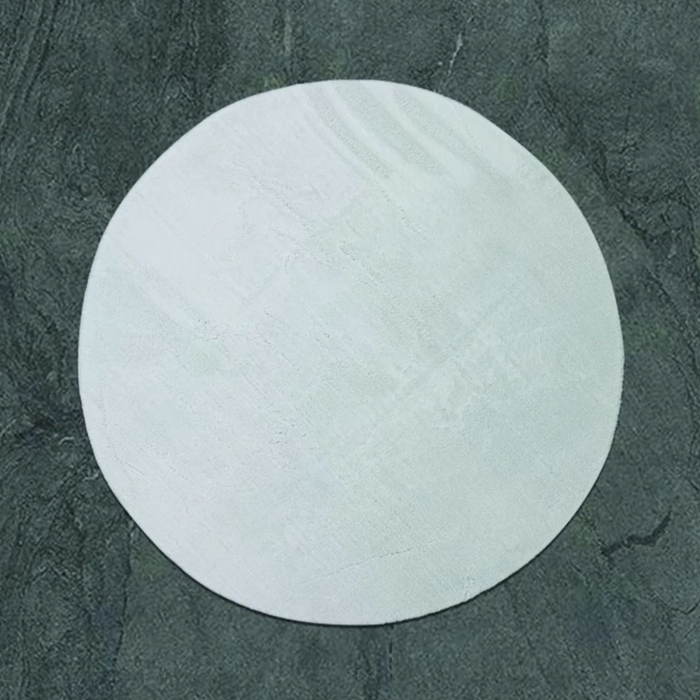 Covor pufos alb 80 cm [4]