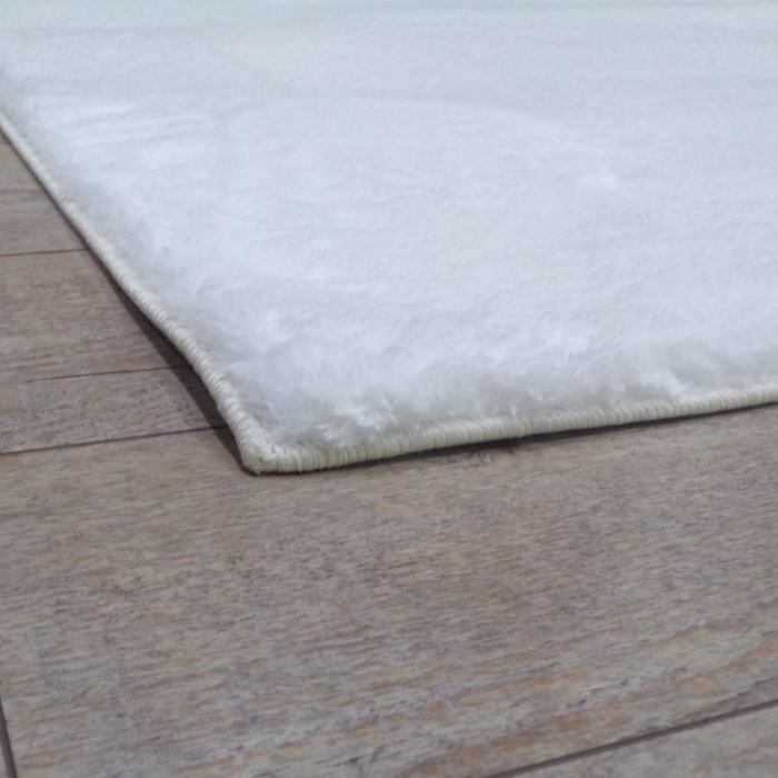 Covor pufos alb 80x150 cm [2]