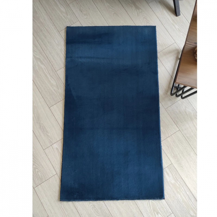 Covor pufos albastru 100x150 cm [2]