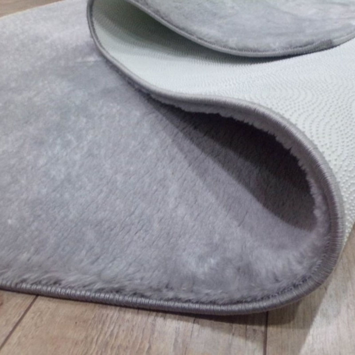 Covor pufos gri 80x150 cm [3]