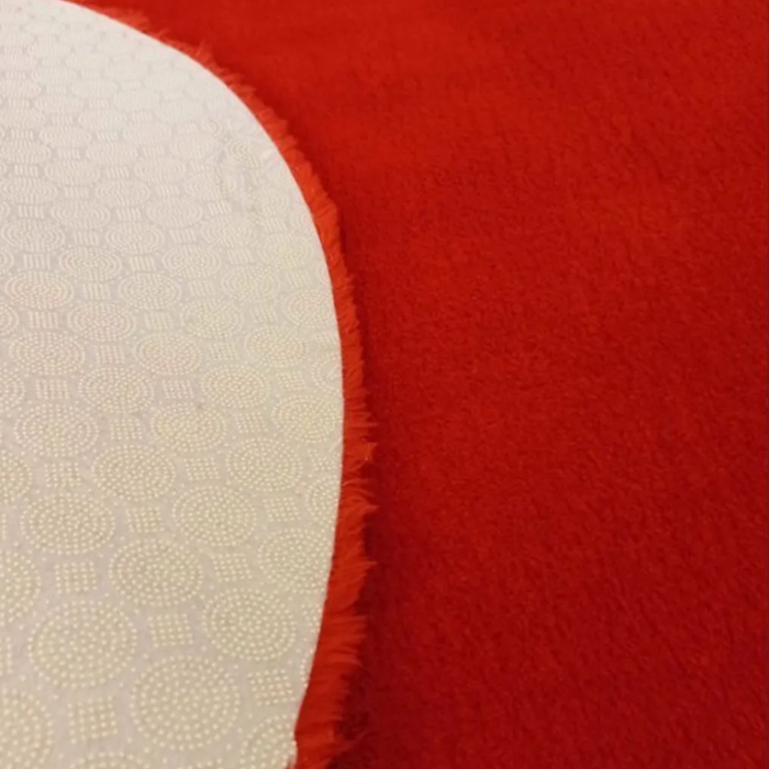 Covor pufos rosu 100 cm [4]