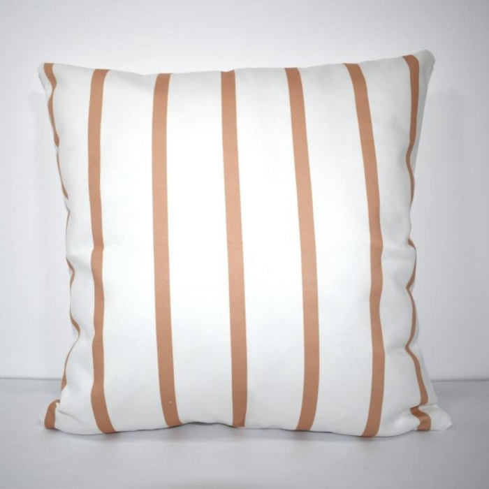 TROPIKAL Set 2 perne decorative frunze + dungi aurii 43x43 cm [2]