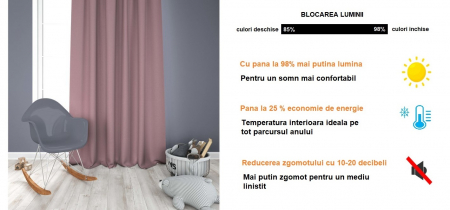 Draperie opaca cu rejansa pruna [4]