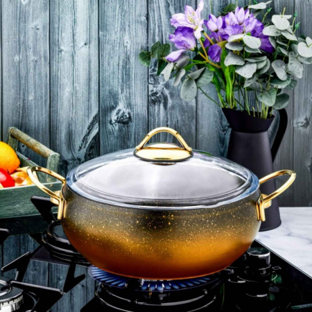 Cratita granit cu capac d 20 cm