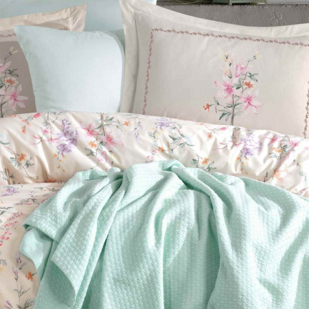 JASMINE SOMON Lenjerie de pat + pled, 5 piese 200x220 cm [1]