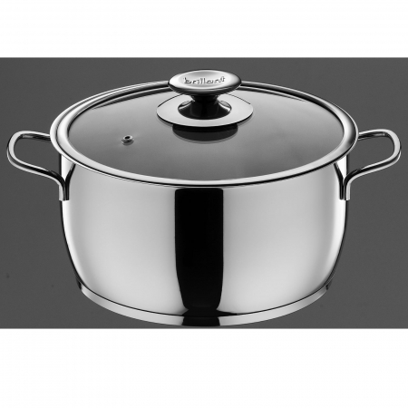 Oala inox cu capac Perla, D 24 cm [1]