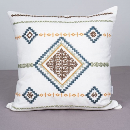 Set 2 Fete de perne decorative broderie 43x43 cm [2]