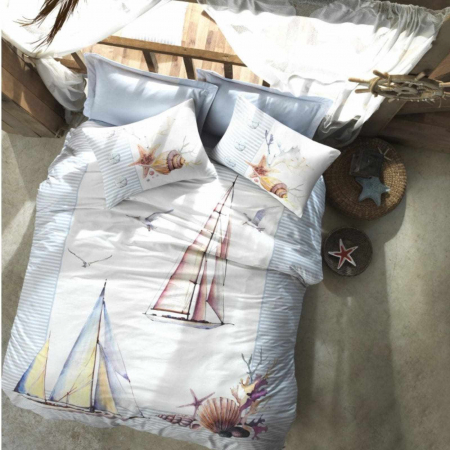PENTRU PAT - YACHT Lenjerie de pat 4 piese 200x220 cm