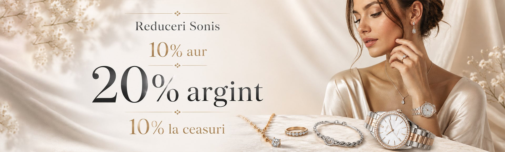 Sonis Reduceri la aur argint si ceasuri 22