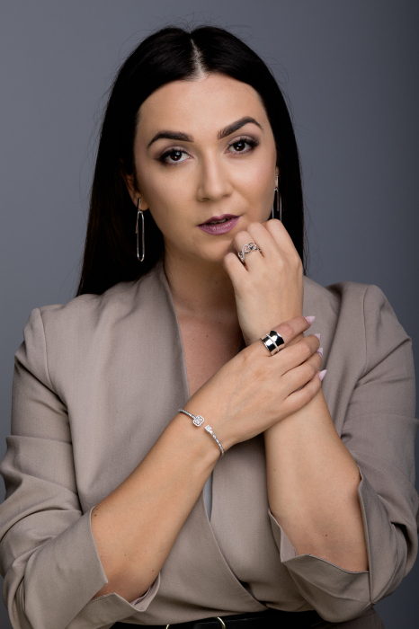 Bratara din argint 925 rodiat, Piatra: zirconia fatetata si  cubic zirconia, Culoare: transparenta,  Sonis Silver [2]