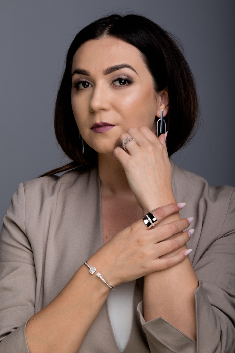 Inel din argint 925 rodiat, Piatra: cubic zirconia, Culoare: transparenta, Sonis Silver [2]