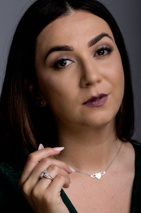 Inel din argint 925 rodiat cu rodiu auriu, Piatra: zirconia fatetata si cubic zirconia,  Culoare: transparenta, Sonis Silver [2]