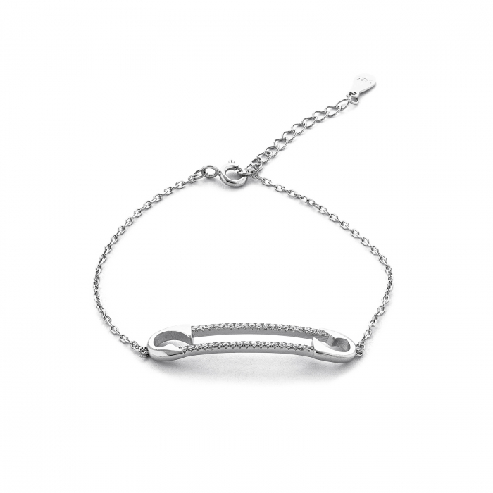 Bratara din argint 925 rodiat, Piatra: cubic zirconia, Culoare: transparent,  Sonis Silver [1]