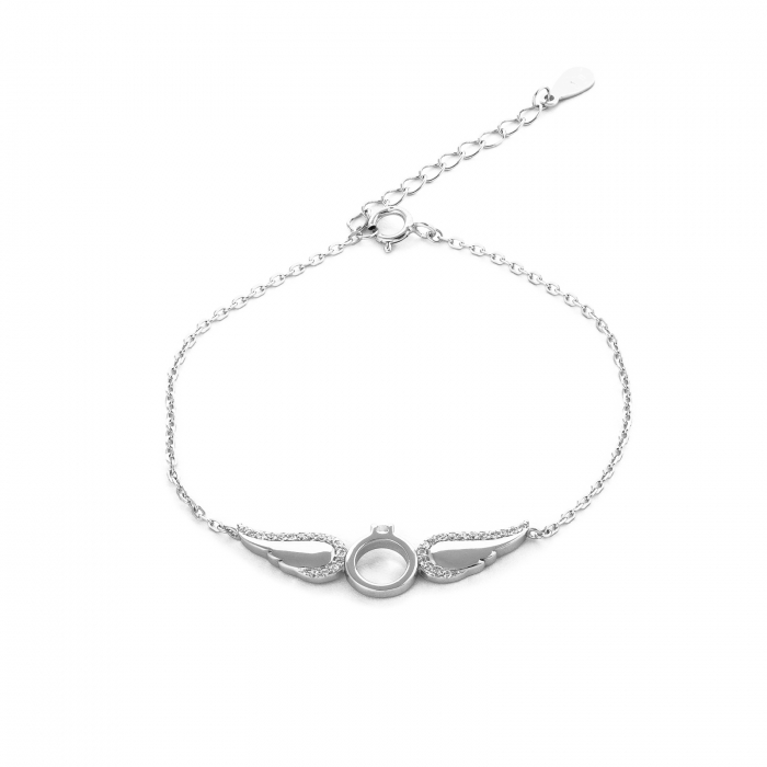 Bratara din argint 925 rodiat, Piatra : cubic zirconia , Culoare : transparenta , Sonis Silver [1]