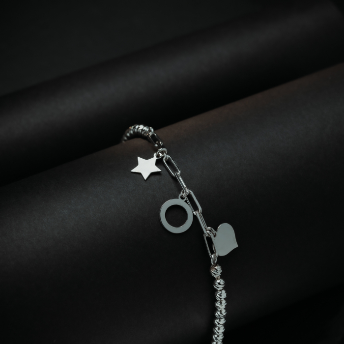 Bratara reglabila  din argint 925 rodiat ,  Sonis Silver [2]