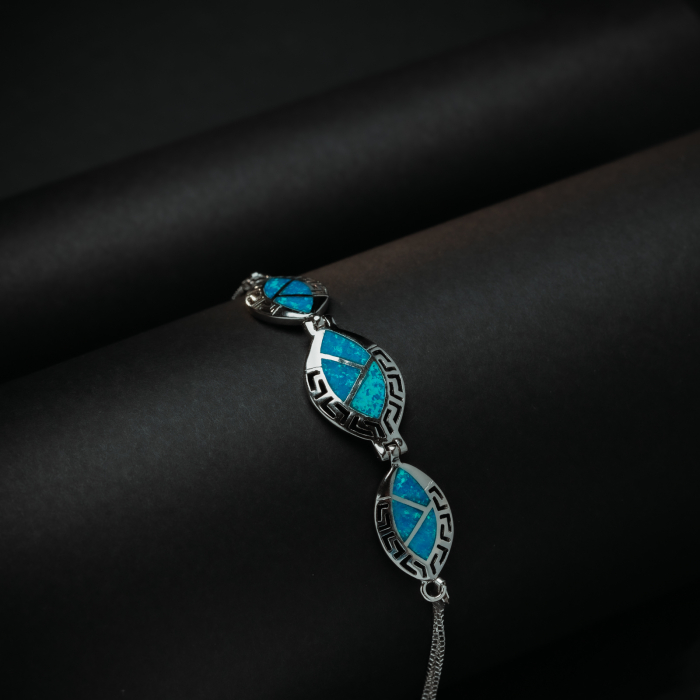 Bratara din argint 925, Piatra: opal,  Sonis Silver [2]