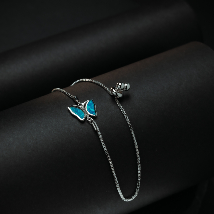 Bratara din argint 925, Piatra: opal si cubic zirconia, Sonis Silver [2]