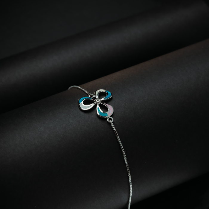 Bratara din argint 925, Piatra: opal si cubic zirconia, Sonis Silver [2]