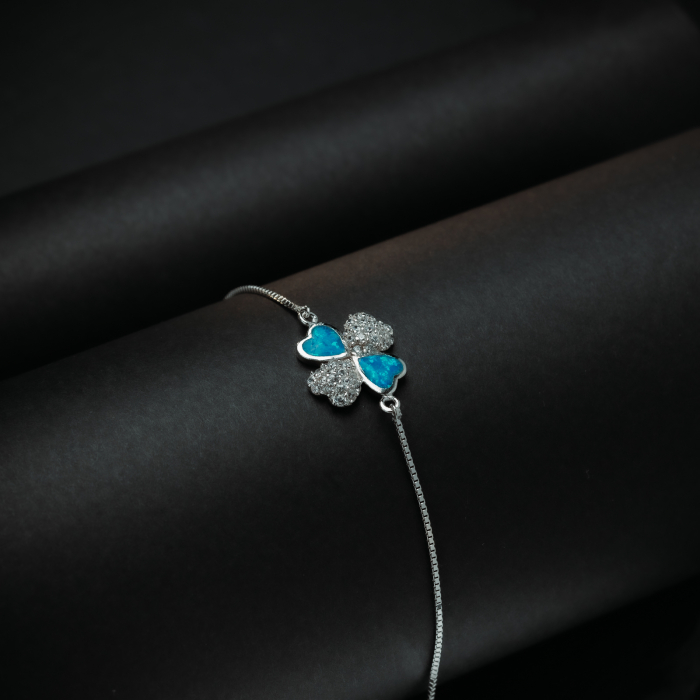 Bratara din argint 925, Piatra: opal si cubic zirconia, Sonis Silver [2]