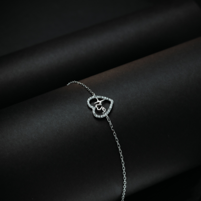 Bratara din argint 925 rodiat , Piatra: cubic zirconia, Culoare : transparenta   , Sonis Silver [2]