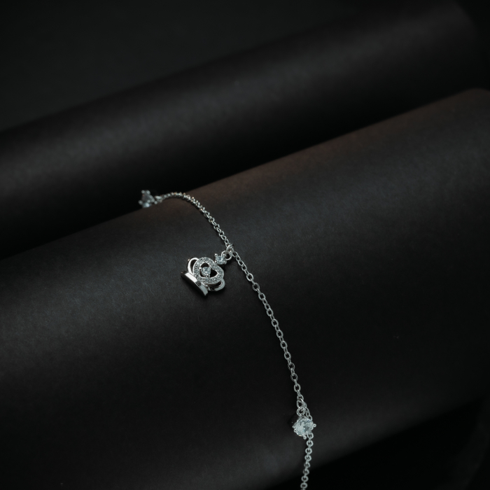 Bratara din argint 925 rodiat, Piatra: zirconia fatetata si cubic zirconia,Sonis Silver [2]