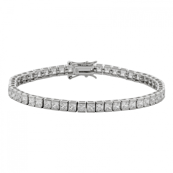 Bratara din argint 925 rodiat , tip '' Tennis ''Piatra: zirconia fatetata, Culoare : transparenta  , Sonis Silver [2]