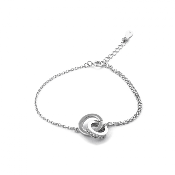 Bratara din argint 925 rodiat , Piatra: cubic zirconia, Culoare: transparenta, Sonis Silver [1]