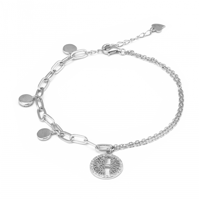 Bratara din argint 925 rodiat , Piatra : cubic zirconia , Culoare : transparenta , Sonis Silver [1]
