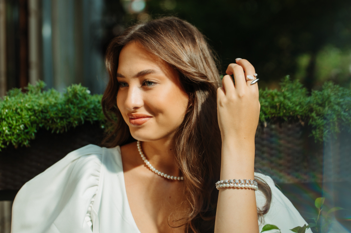Bratara tip "Cuban" din argint 925 rodiat, Piatra: cubic zirconia, Culoare: transparenta, Sonis Silver [3]