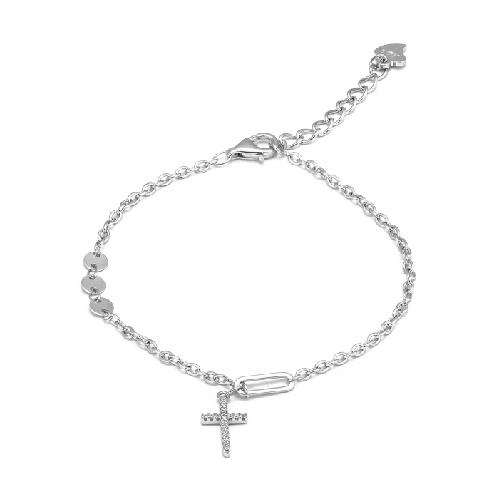 Bratara din argint 925 rodiat , Piatra: cubic zirconia, Culoare: transparenta, Sonis Silver [1]
