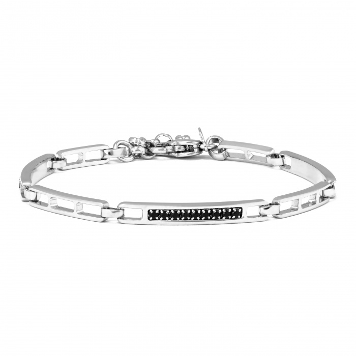Bratara din argint 925 rodiat ,Piatra: onix , Culoare: negru, Sonis Silver [1]