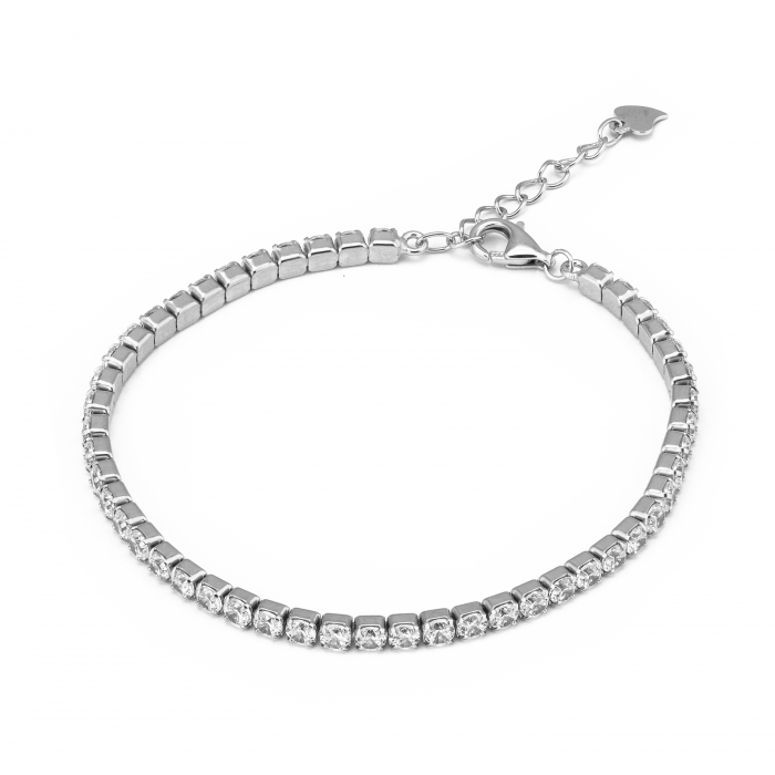 Bratara din argint 925 rodiat ,Piatra : zirconia fatetata , Culoare : transparenta ,  Sonis Silver [1]