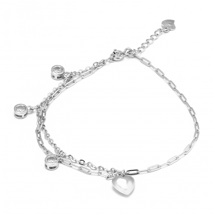 Bratara din argint 925 rodiat ,Piatra: zirconia fatetata , Culoare: transparent, Sonis Silver [1]