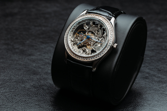 Ceas automatic din argint 925 rodiat, Piatra: cubic zirconia, Culoare: transparenta,  Sonis Silver [2]