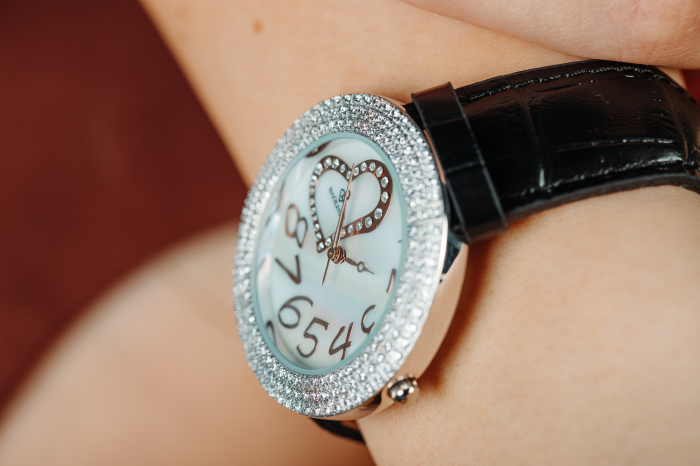 Ceas din argint 925 rodiat si curea din piele naturala ,  Sonis Silver [2]