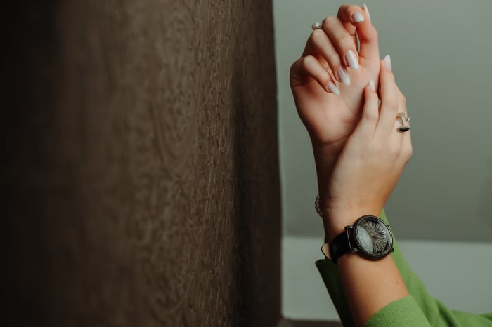 Ceas din argint 925 rodiat, Piatra: cubic zirconia, Culoare: negru,  Sonis Silver [5]