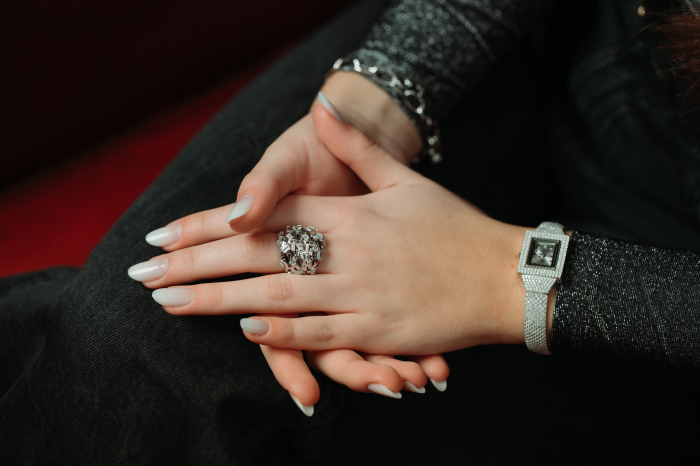 Ceas din argint 925 rodiat , Piatra : cubic zirconia , culoare : transparenta ,  Sonis Silver [3]