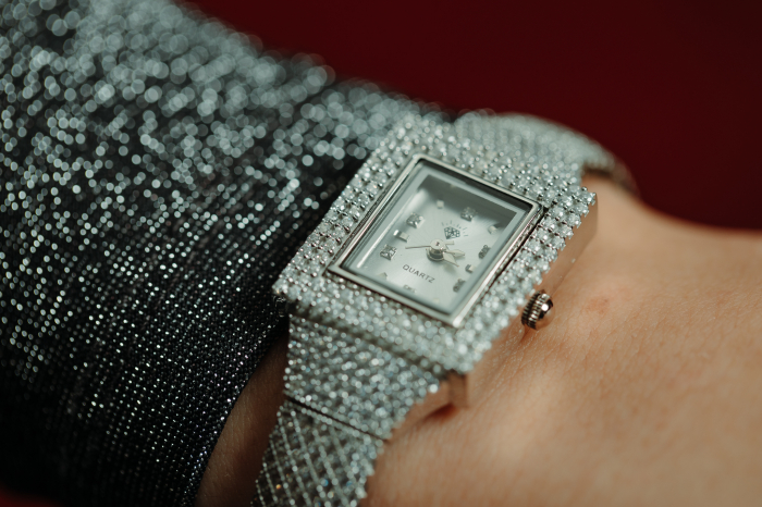 Ceas din argint 925 rodiat , Piatra : cubic zirconia , culoare : transparenta ,  Sonis Silver [2]