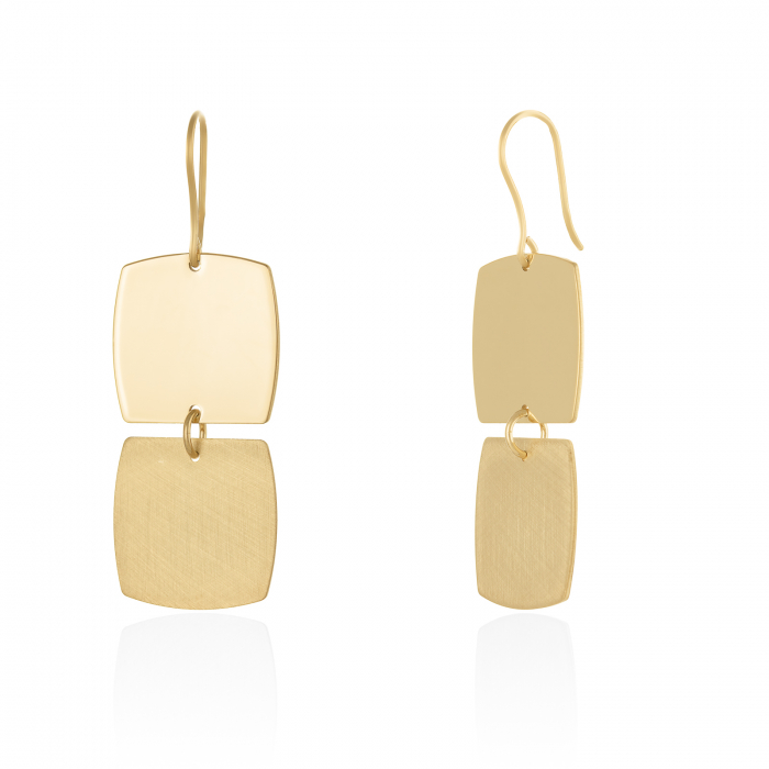 Cercei din argint 925 placat cu aur de 14 kt,  , Sonis Silver [1]
