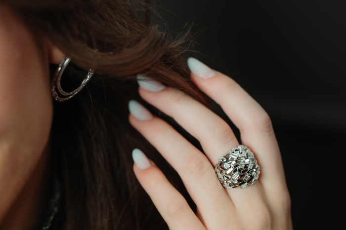 Cercei din argint 925 rodiat  , Piatra : zirconia fatetata si cubic zirconia , Culoare : transparenta , [3]