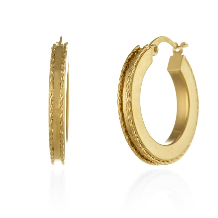 Cercei tip"Creole" din aur 585/ 14 kt [1]